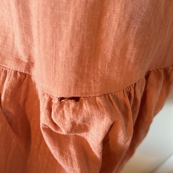 Dusty pink lose peplum top - Picture 3 of 3